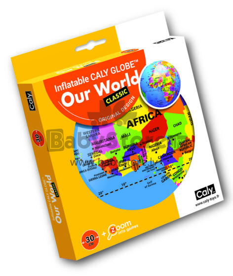 CALY inflatable globe-ball “Xexeame”, 30 cm