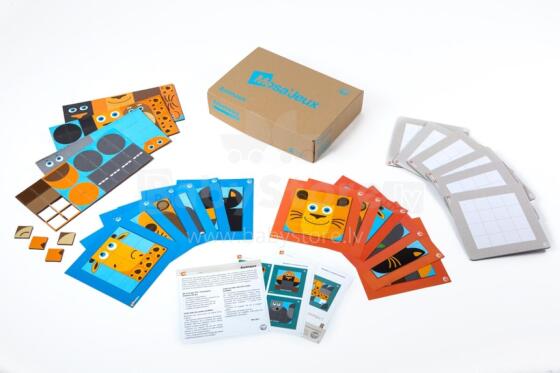 Magnetic mosaic set, 6 na ɖeviwo