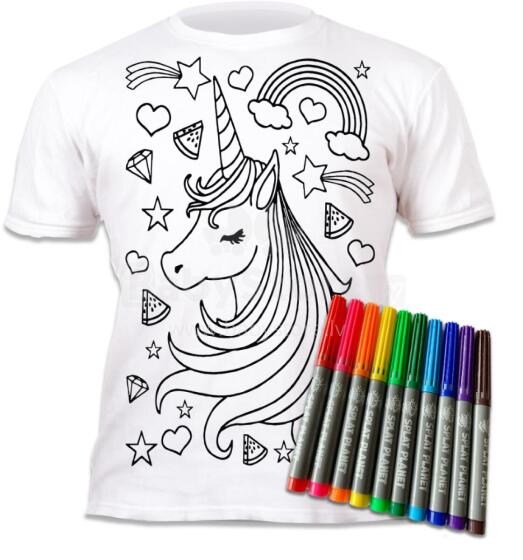 Splat Planet T-shirt si dzi dzesiwo le, Unicorn Star