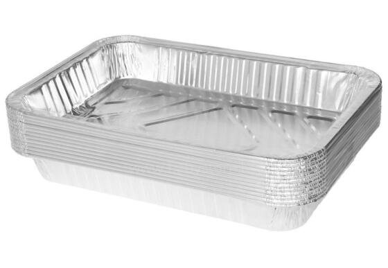 Mustang Foil pan 31x21 cm 12 pcs aluminum ɖeɖefia