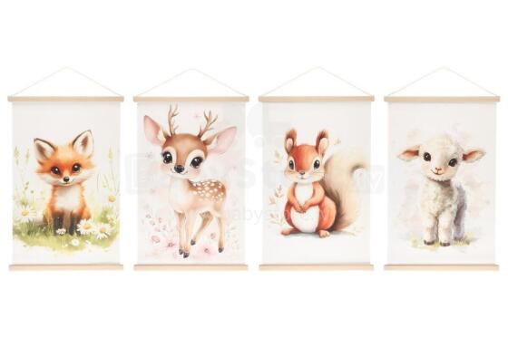 4Agbe Gli nutata Kakemono 60x90 cm lã viviwo assortment ɖeɖefia