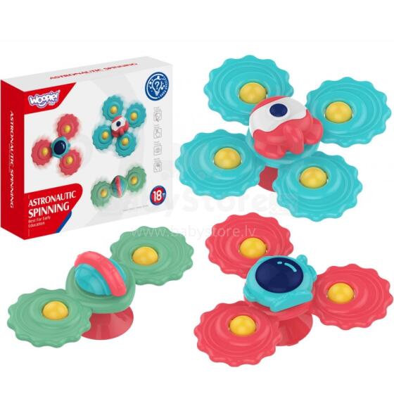 WOOPIE BABY Teether Spinner kple Suction Kplu Set ƒe 3