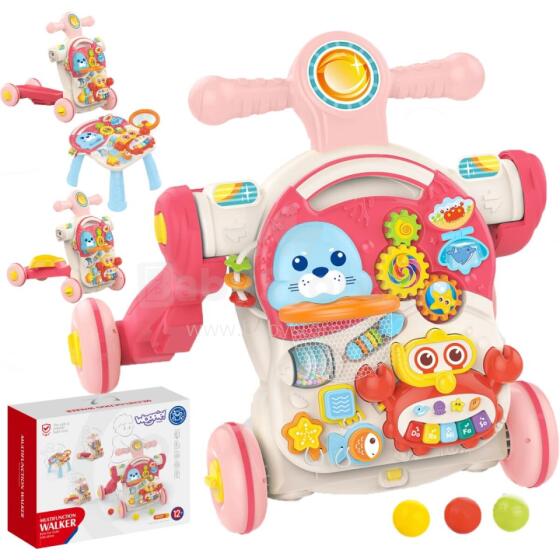 WOOPIE BABY Pusher Walker Hehenana Kplɔ̃dzi Scooter Dodo-ɖe 4in1