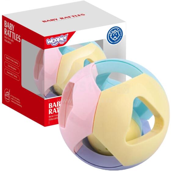 WOOPIE BABY Pastel Rattle Ʋuʋudedi Bɔl 0m+