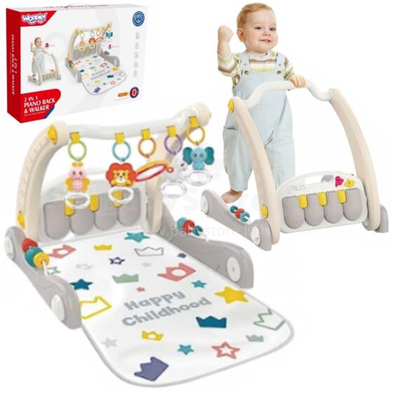 WOOPIE BABY Mat kple Arch Pusher 2in1 Piano