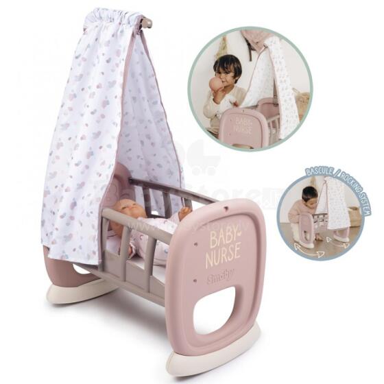 SMOBY Vidzĩ Dɔnɔdzikpɔla Cradle kple Canopy na Doll Aba