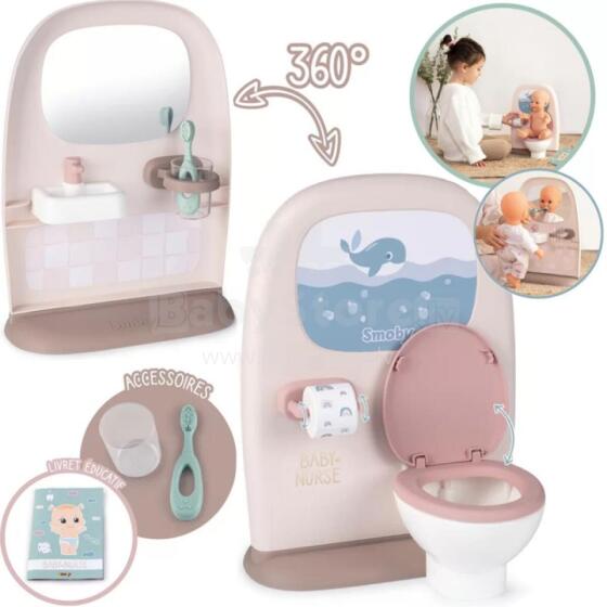 SMOBY Vidzĩ Dɔnɔdzikpɔla Double Sided Nugododeƒe Tsileƒe Na Doll kple Accessories