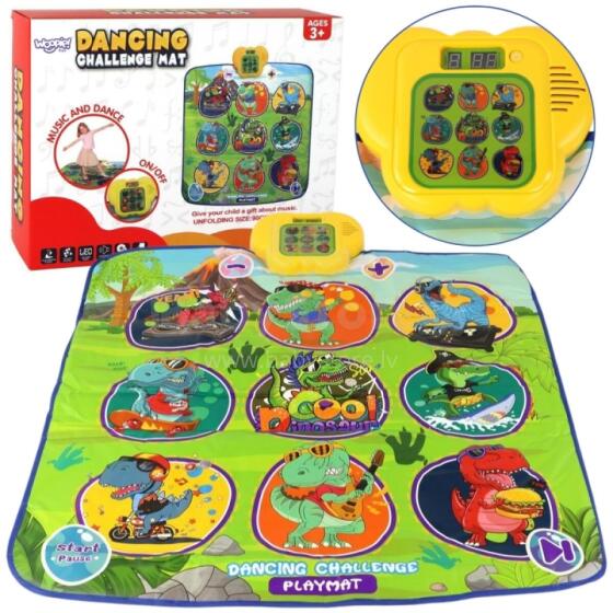 WOOPIE Hadzidzi Mat Dinosaurs Arcade Ɣeɖuɖu Fefe