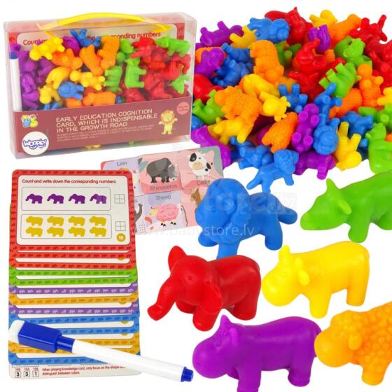 WOOPIE Hehenana Set Nusɔsrɔ̃ be Woaxlẽ Montessori Amadede Ƒomedodo Lãwo 83 pcs.