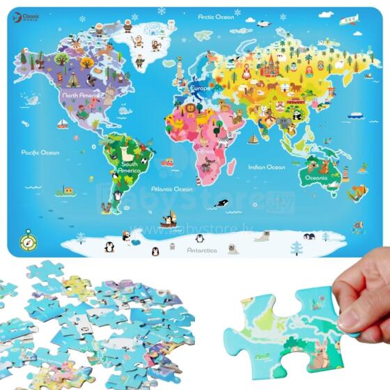 CLASSIC WORLD Puzzle World Map