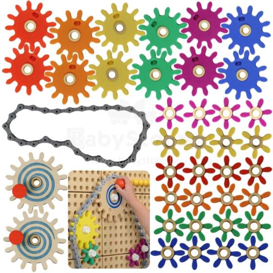 Gears Build Your Own Mechanism - Доска Masterkidz STEM Science and Creativity