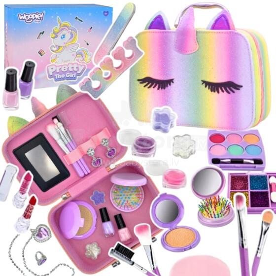 WOOPIE ART&amp;FUN Makeup Set Atsyɔ̃ɖoɖo Akplo le Nudzɔdzɔ 27 pcs. XXL SPA ƒe agbalẽ