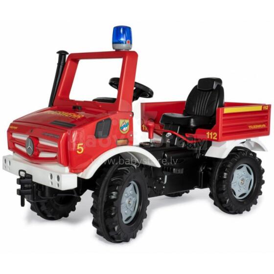 Rolly Toys Unimog Mercedes Benz Pedal Car Guard + Rooster