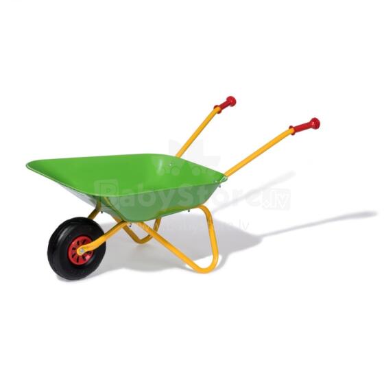 Rolly Toys Metal Garden Wheelbarrow Construction Green