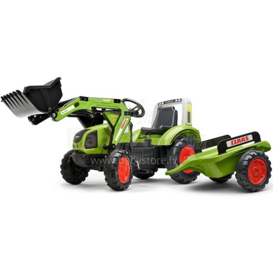 FALK Pedal Tractor kple Bucket kple Trailer Green CLAAS tso Ƒe 3