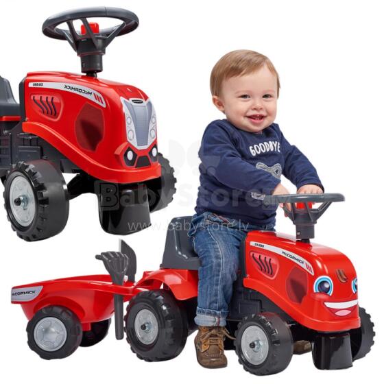 FALK Vidzĩ Mac Cormick Red Tractor kple Trailer + kpeɖeŋutɔ tso ƒe 1