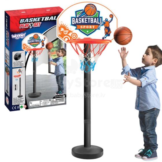 WOOPIE Basketball Set Bɔl Aɖaŋu Fefe kple 93cm