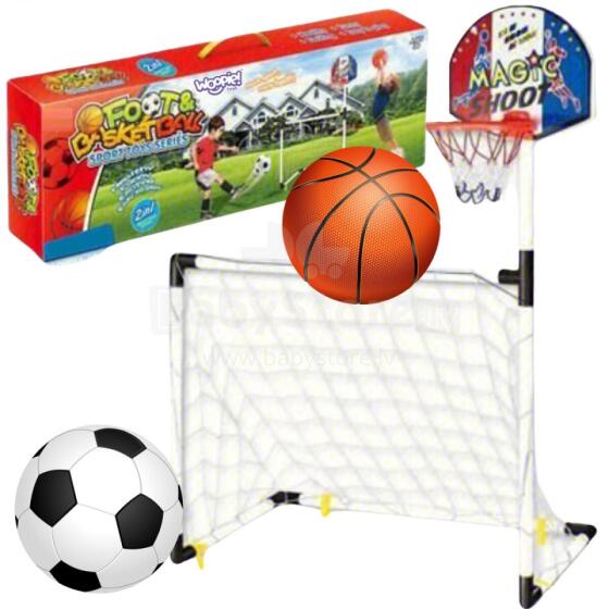 WOOPIE 2in1 Basketball Ðo Bɔlɔbɔ Taɖodzinu + Bɔlwo