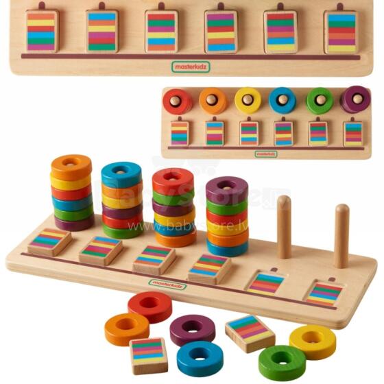 MASTERKIDZ Puzzle Nusɔsrɔ̃ Xexlẽ kple Amadedewo Montessori Sorter