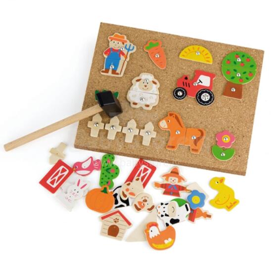 VIGA Ati Agble Nail Art Montessori Cork Board
