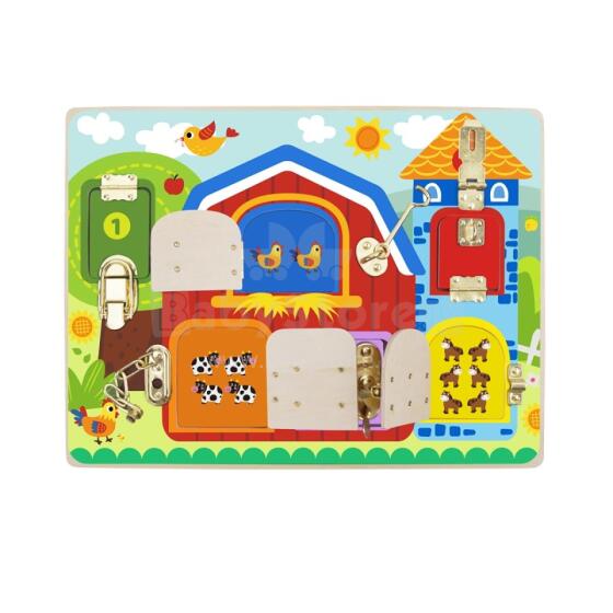TOOKY TOY Manipulative Board Locks Nɔnɔmetatawo Agble