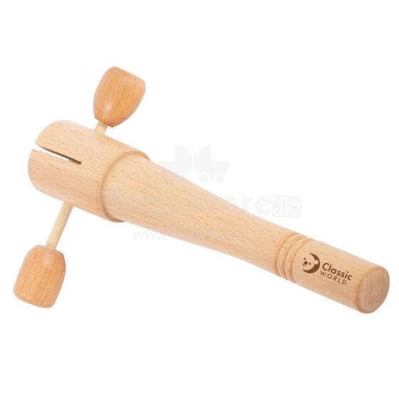 CLASSIC WORLD EDU Percussion Haƒonu Tone Block kple Holder