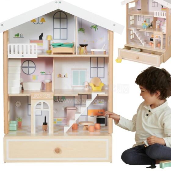 CLASSIC WORLD Ati Dollhouse Gã 2 Nɔnɔmetatawo DZƆDZƆME ATI 28 pcs.