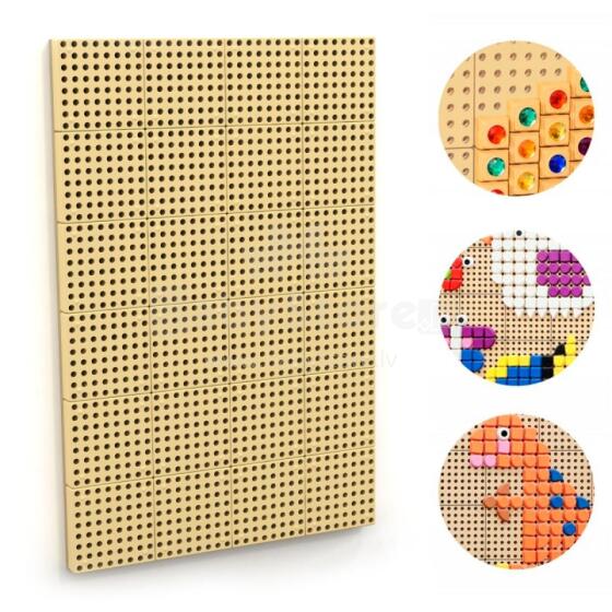MASTERKIDZ Panel Ścienny Tablica Naukowa Kreatywna STEM  + Panel Monatażowy 120x80cm
