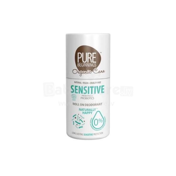 Pure Beginnings Sensitive Art.251266 натуральный шариковый дезодорант с пре- и пробиотиками для чувствительной и очень чувствительной кожи, 75 мл