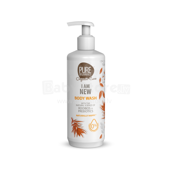 Pure Beginnings Body Wash I am new Art.251271 nahka uuendav rooibose ja prebiootikumidega dušigeel I AM NEW, 500 ml