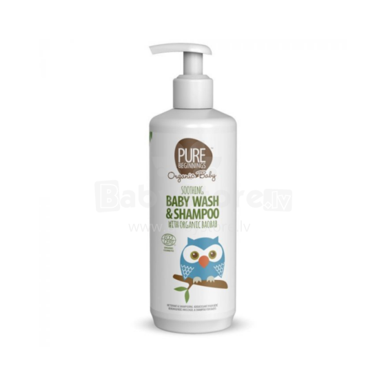 Pure Beginnings Kids Baby Wash Art.251277 seebivaba nahka niisutav, rahustav ja taastav keha- ja juustepesuvahend rahustava metsa lõhnaga, 500 ml