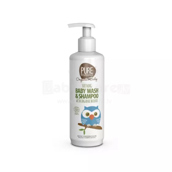 Pure Beginnings Kids Baby Wash Art.251278 seebivaba nahka niisutav, rahustav ja taastav keha- ja juustepesuvahend rahustava metsa lõhnaga, 250 ml