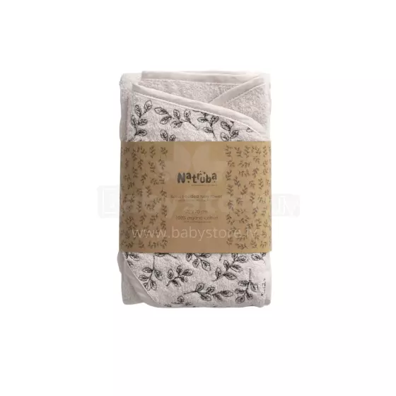 Natruba Cotton Soft Art.251324 Cream Laste kapuutsiga rätik  puuvillast 70x70cm