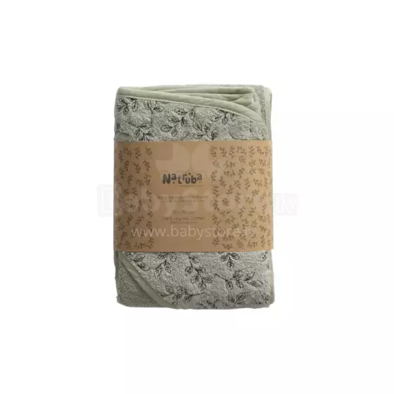 Natruba Cotton Soft Art.251325 Green Laste kapuutsiga rätik  puuvillast 70x70cm