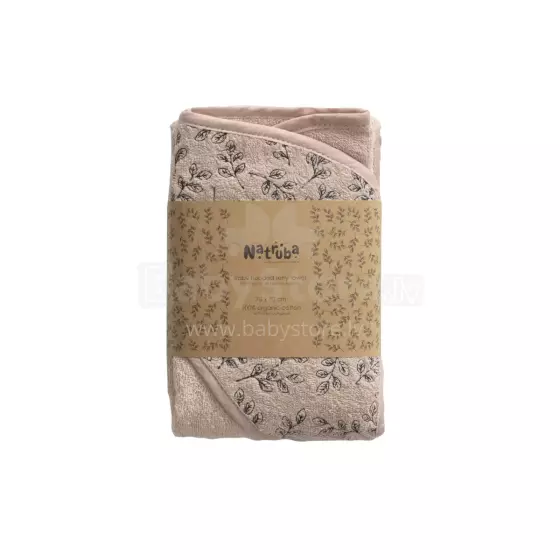 Natruba Cotton Soft Art.251326 Powder Laste kapuutsiga rätik  puuvillast 70x70cm