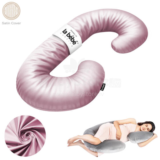 La Bebe™ Maternity Satin Pillow Sì - Duo Art..688516 Satin fabric. Multifunctional maternity pillow with memory foam filling