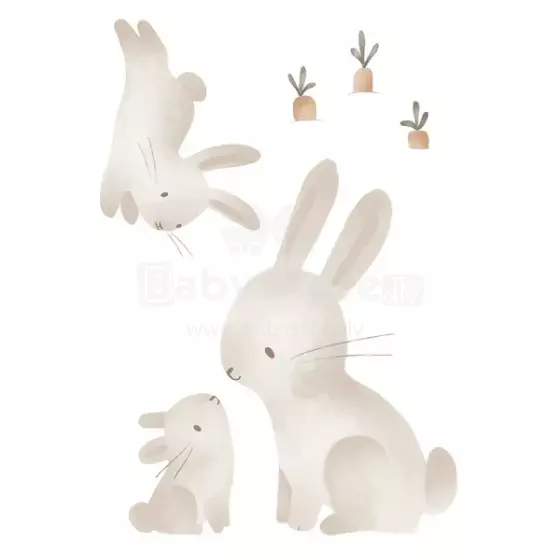 Little Dutch Wall Sticker Art.WD340023 Bunny Seinakleebis