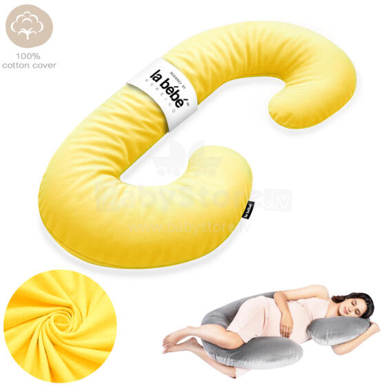 La Bebe™ Maternity Pillow Sì - Duo Art.227034 100% cotton. Multifunctional maternity pillow with memory foam filling