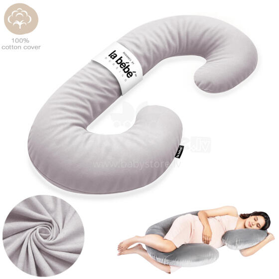 La Bebe™ Maternity Pillow Sì - Duo Art.227040 100% cotton. Multifunctional maternity pillow with memory foam filling