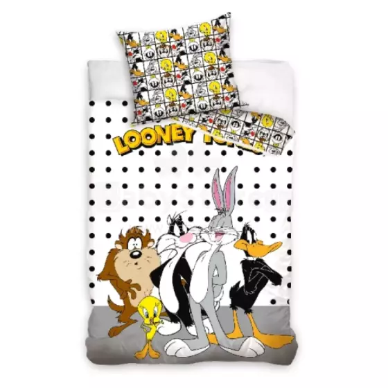 Carbotex Bedding Looney Tunes 135x200/80x80cm Art.LT233001-4 Cotton bed linen