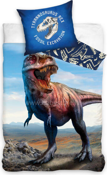 Carbotex Bedding Dinosaur 135x200/80x80cm Art.NL204001-4 Puuvillane voodipesu