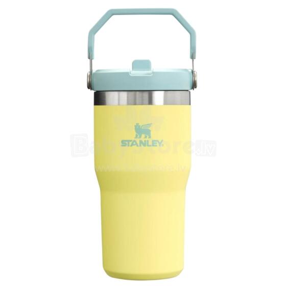 Termokruus k&otilde;rrega The IceFlow Flip Straw 2.0 Tumbler 0.6L pomelo kollane-roheline