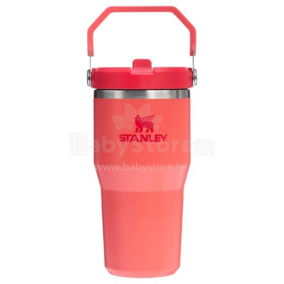 Termokruus k&otilde;rrega The IceFlow Flip Straw 2.0 Tumbler 0.6L korallpunane-oranž