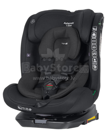 Beebiauto iste Carrello Asteroid CRL-17001 i-Size Space Black
