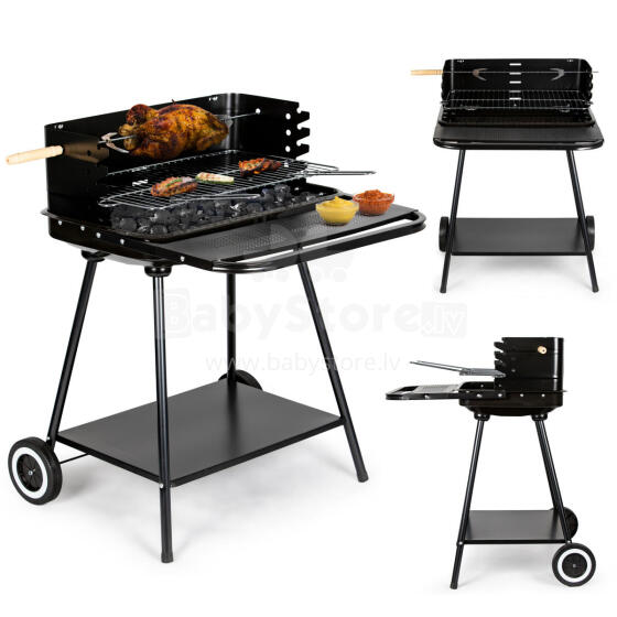 Aed grill koos rotisserie ja reguleeritava restiga + kaks suurt riiulit, MultiGarden