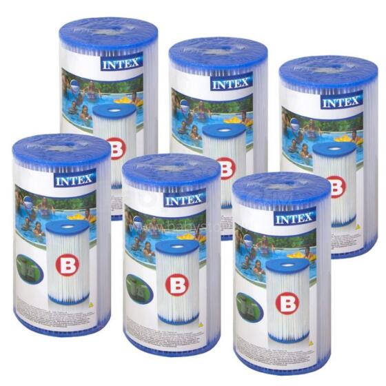 INTEX PUMP FILTER FILTERID 6 tk Tüüp B 29005