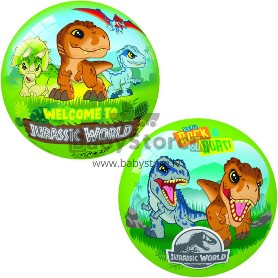 PIŁKA GUMOWA LICENCYJNA DINOZAURY