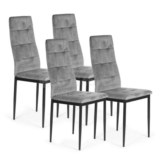 4 Velvet Tooli Komplekt Söögituba ja Elutuba Hall ModernHome