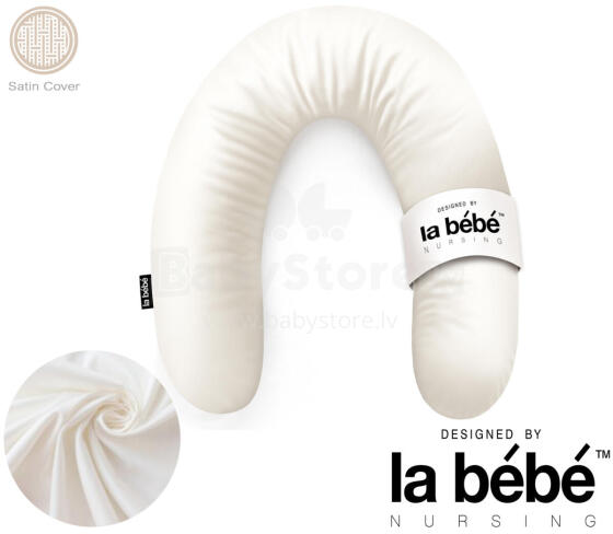 La Bebe™ Rich Satin Nursing Maternity Pillow Art.15623 30x104 cm