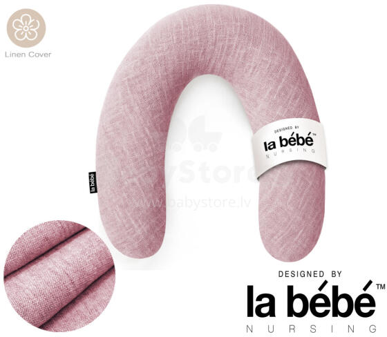 La Bebe™ Rich Linen Nursing Maternity Pillow Art.12627 30x104 cm